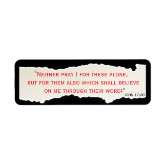 John 17:20 return address label