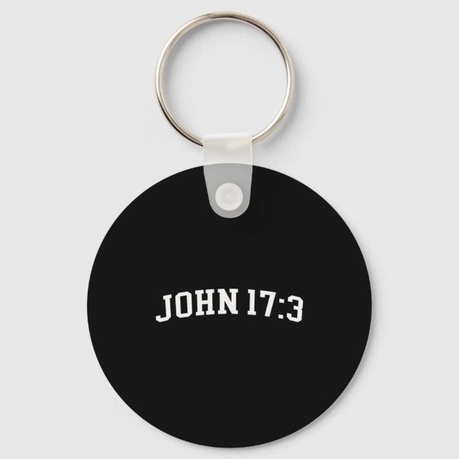 John 17 3  key ring (Front)