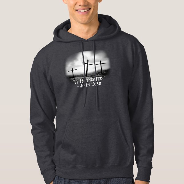 JOHN 19:30 Men's Hoodie (Front)