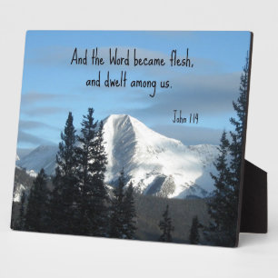 John 1:14 And the Word became flesh... Plaque