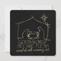 John 1:14 Christmas Nativity Scripture Religious