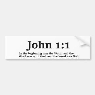 John 1:1 Bumper Sticker