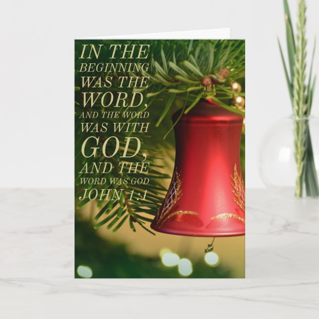 John 1:1 Christmas Card (Front)