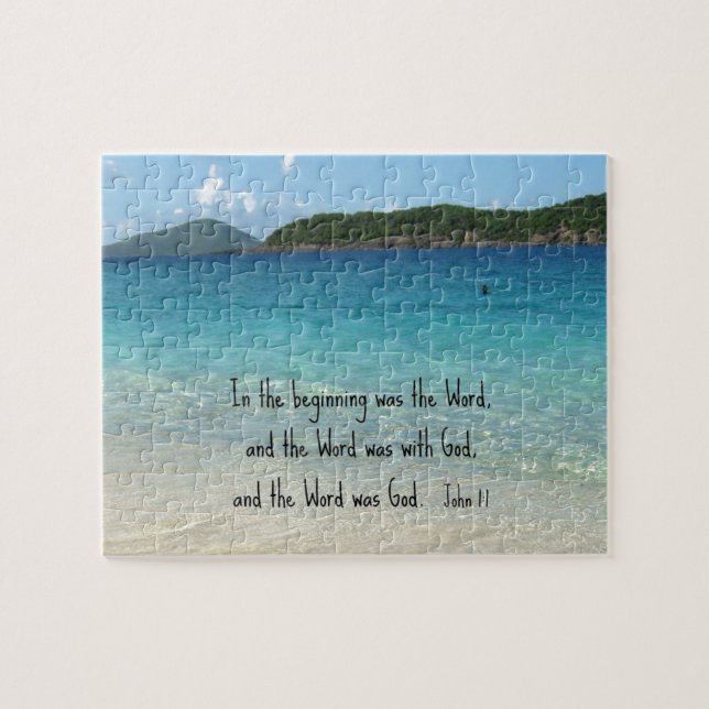 John 1:1 In the beginning was the Word... Jigsaw Puzzle (Horizontal)
