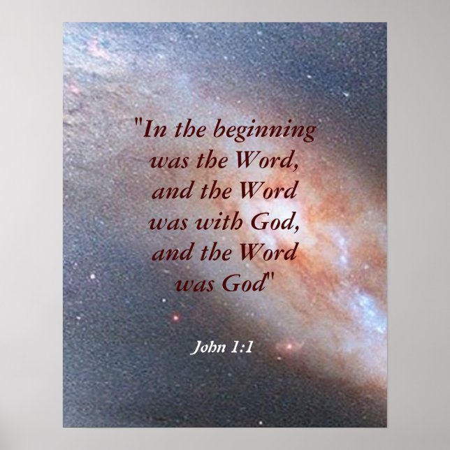 John 1:1 poster (Front)