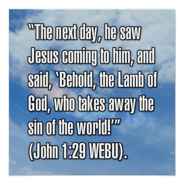 John 1:29 WEBU Poster (Front)