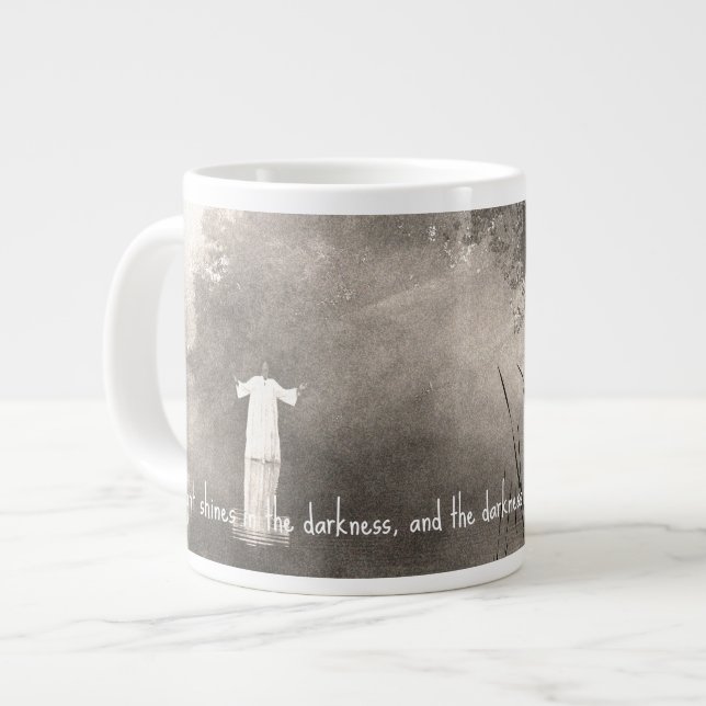 JOHN 1:5 Jumbo Mug (Front Left)