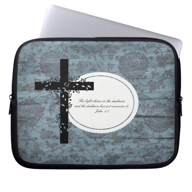 John 1:5 Laptop or Netbook Carrier Sleeve (Front)
