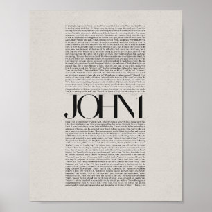 John 1 - Bible Verse Modern Scripture Wall Art