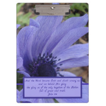 John 1 close-up poppy anemone clipboard