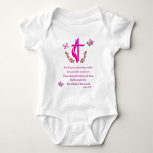 John 3:16 baby bodysuit