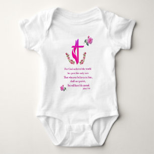 John 3:16 baby bodysuit