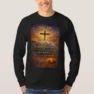 John 3:16 Bible Men's Long Sleeve Tee