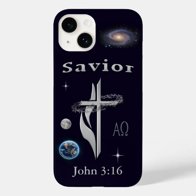John 3:16 Bible verse Case-Mate iPhone Case (Back)