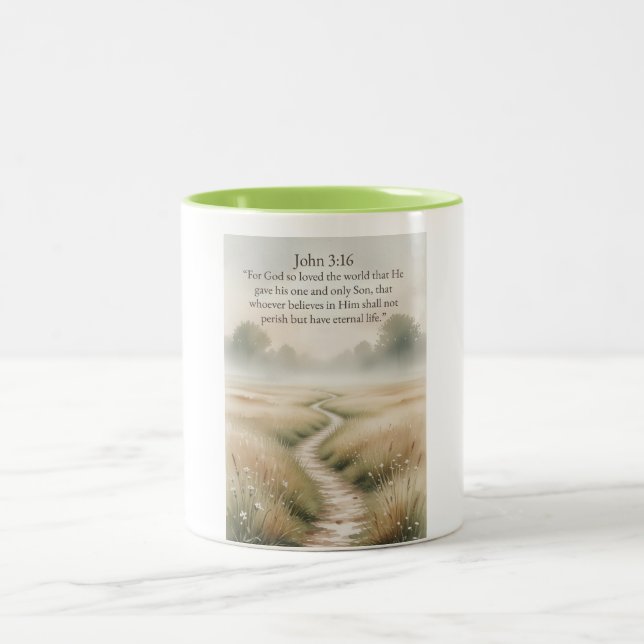 John 3:16 Bible Verse Coffee Mug (Center)