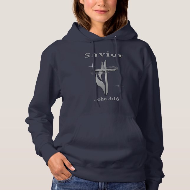 John 3:16 Bible verse Hoodie (Front)