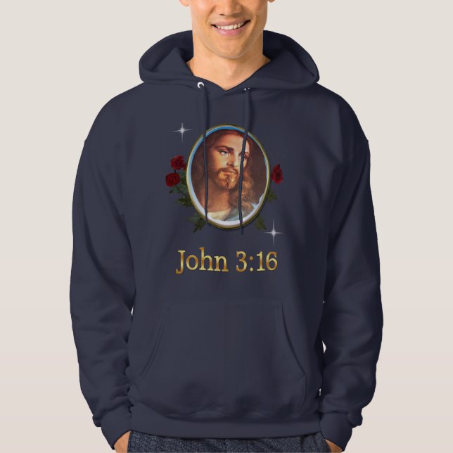 John 3:16 Bible verse Hoodie (Front)