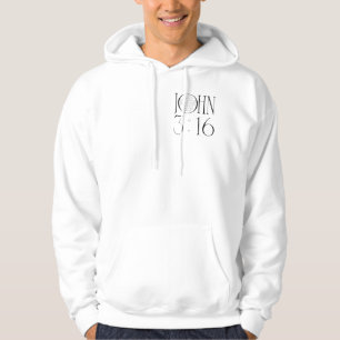 John 3:16 Bible Verse Hoodie