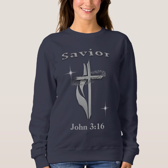 John 3:16 Bible verse Sweatshirt (Front)