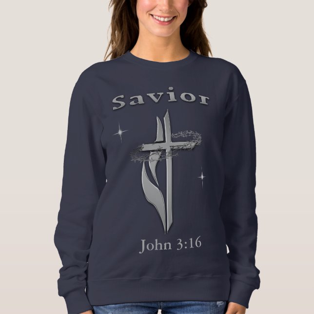 John 3:16 Bible verse Sweatshirt (Front)