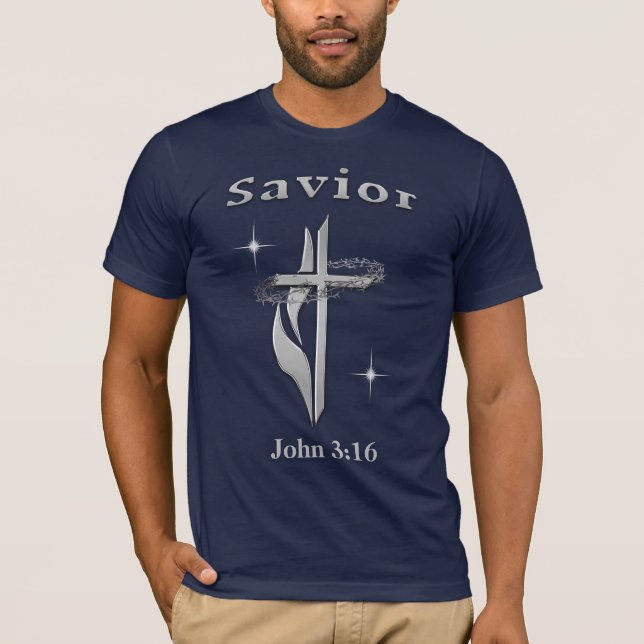 John 3:16 Bible verse T-Shirt (Front)