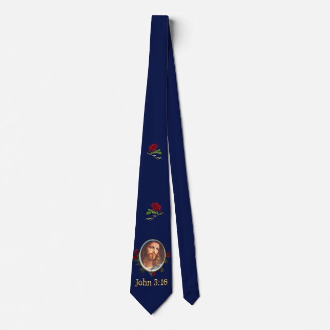 John 3:16 Bible verse Tie (Front)