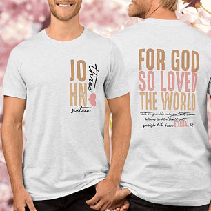 John 3:16 Bible Verse Tri-Blend Shirt