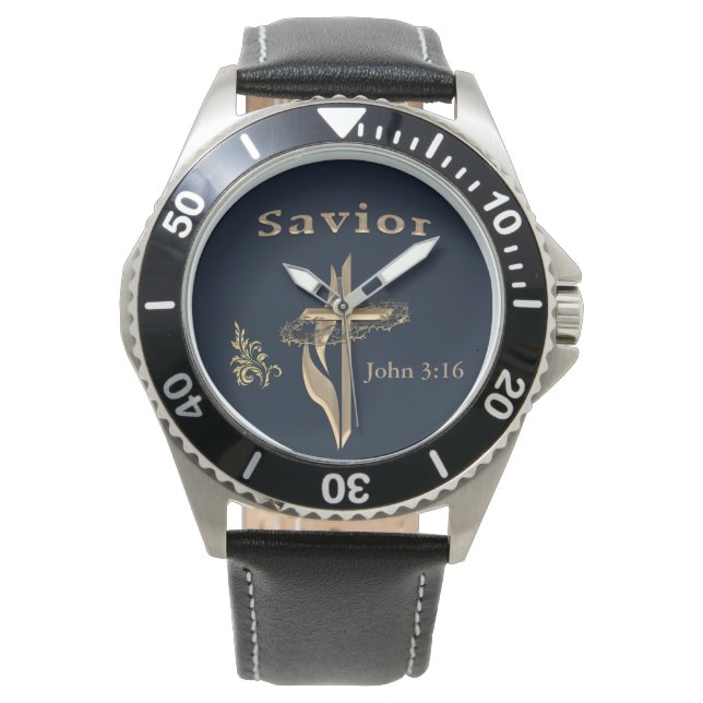John 3:16 Bible verse Watch (Front)