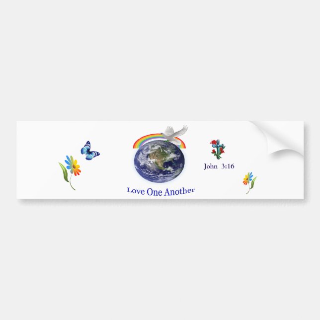 John 3:16  bumper sticker (Front)