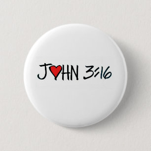 John 3:16 Button