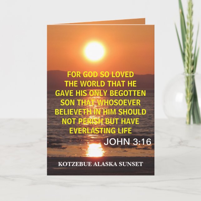 JOHN 3 16 CARD (Front)
