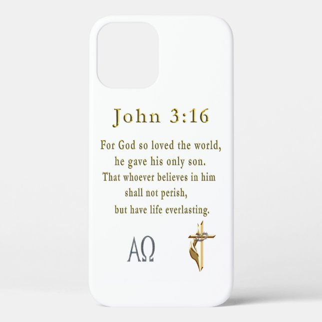 John 3:16 Case-Mate iPhone case (Back)