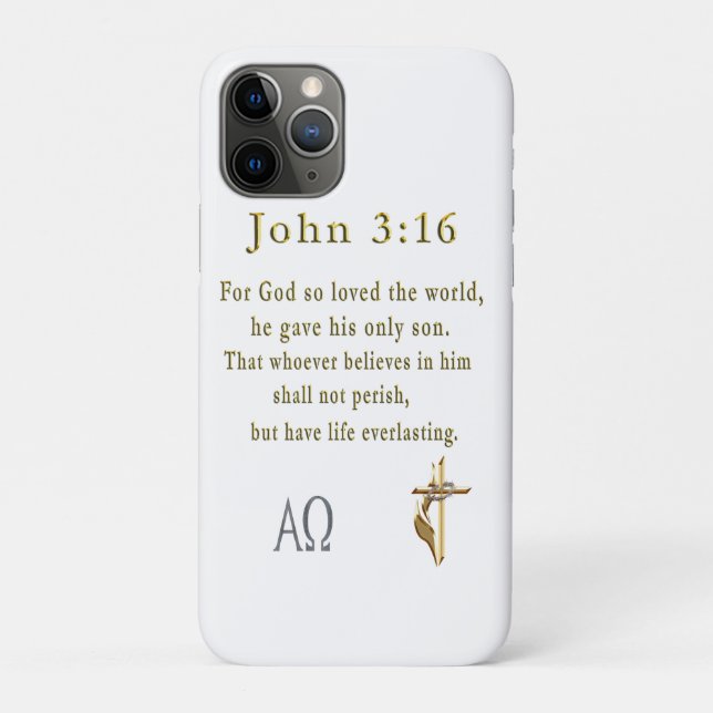 John 3:16 Case-Mate iPhone case (Back)