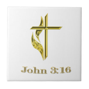 John 3:16 ceramic tile
