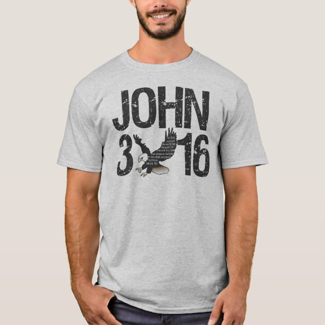 John 3:16 Chirstian T-Shirt (Front)