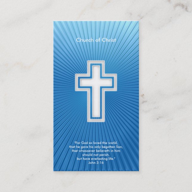 John 3:16 - Christian Business Card (Front)
