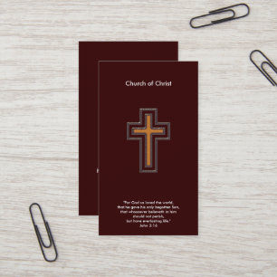 John 3:16   Christian Business Card