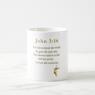 John 3:16 Christian coffee mug