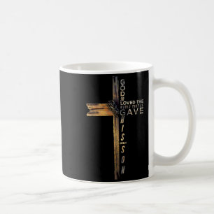 John 3_16 Christian Cross Bible 2025 Update Coffee Mug