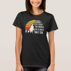 John 3 16 Christian Hiking Men Women Kids Bible T-Shirt
