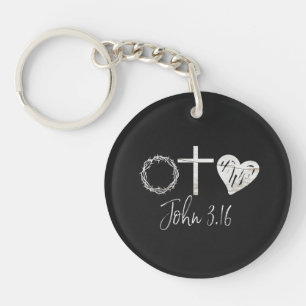 John 3.16 Christian Key Ring