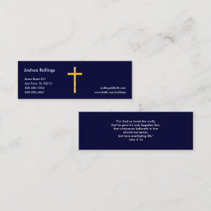 John 3:16 - Christian Mini Business Card