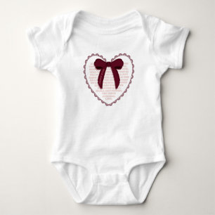 John 3:16 - Christian Valentine Baby Bodysuit
