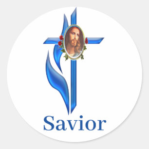 John 3:16 classic round sticker