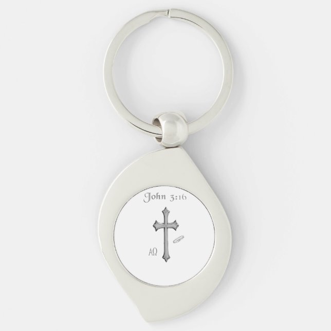 John 3:16 clothing key ring (Front)