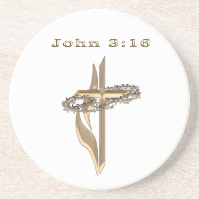 John 3:16 coaster (Front)