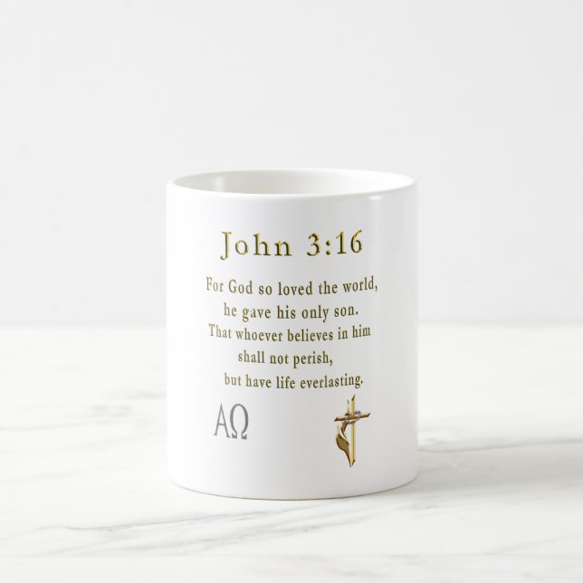 John 3:16 coffee mug (Center)