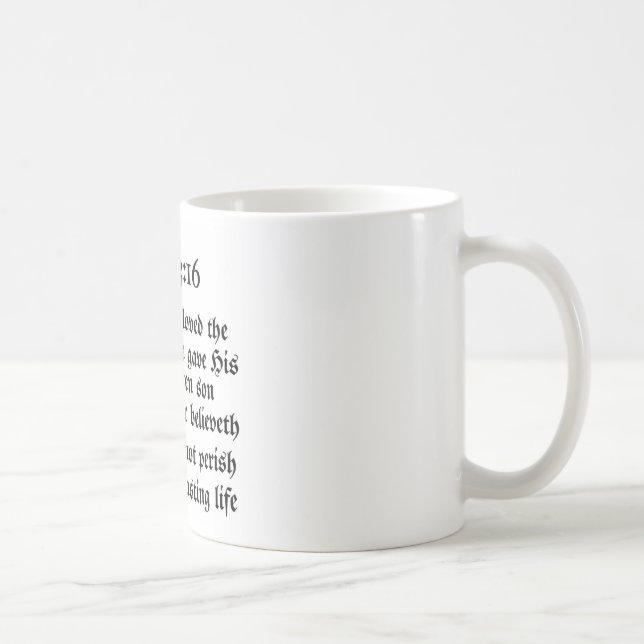 John 3:16 coffee mug (Right)