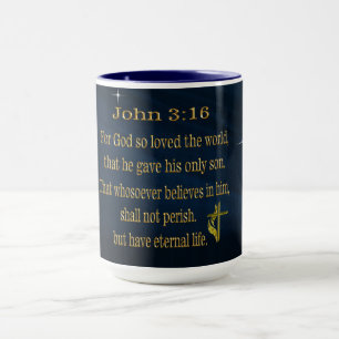 John 3:16  coffee mugs