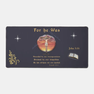 John 3:16 desk mat